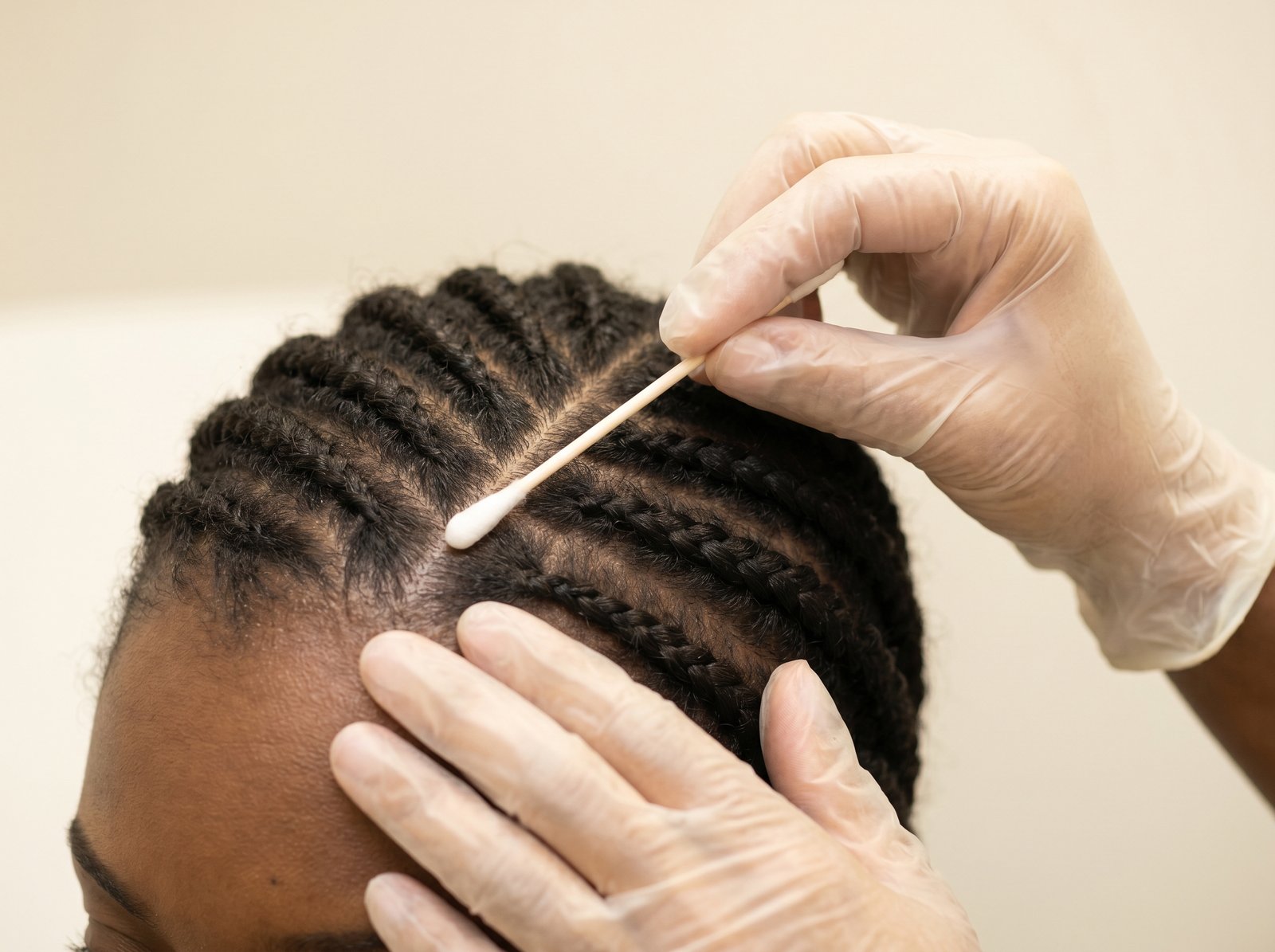 Clinical scalp assessment during braided wear